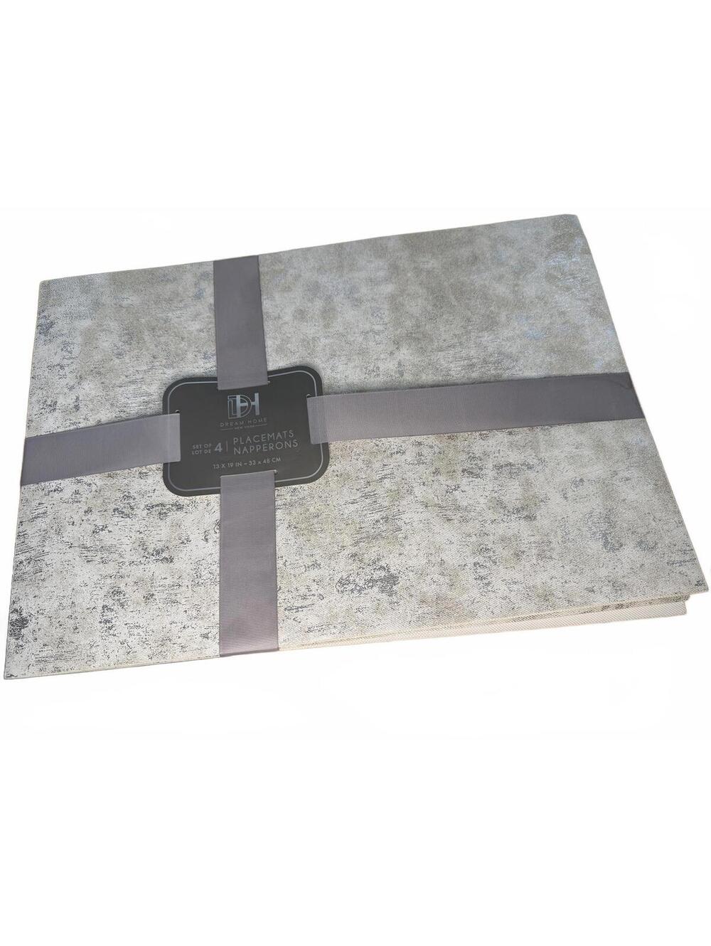 Dream Home NY 4 Table Placements Black Table Mats Dining Kitchen Everyday